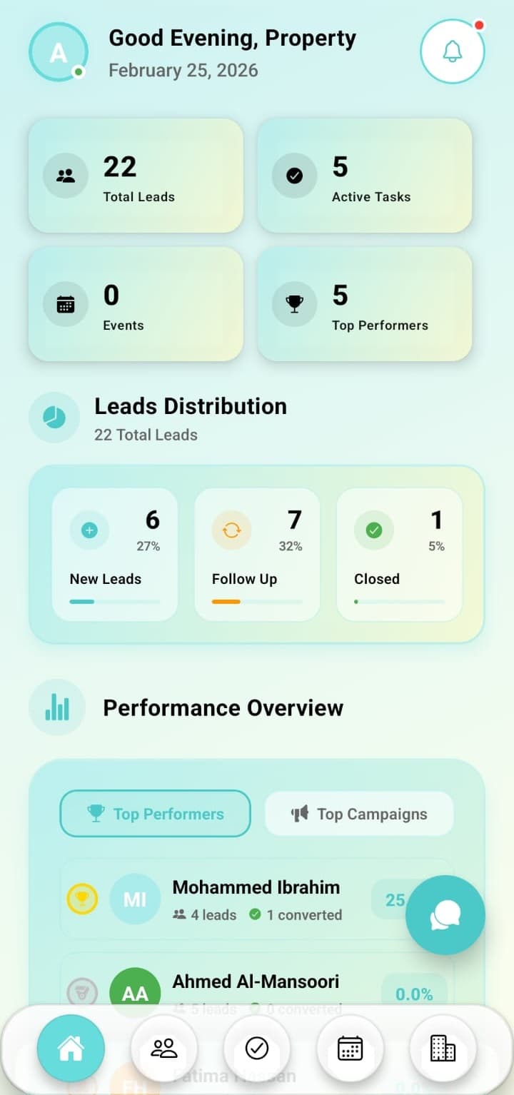 PropertyVise mobile CRM app